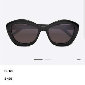 SAINT LAURENT BLACK SUNGLASSES SL68